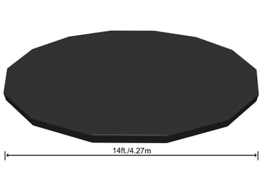 Bestway Above-Ground Pool Cover 427 Cm×427 Cm×20 Cm,Drawstring,Black