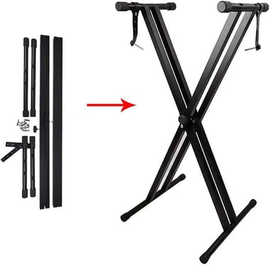 Unistar Keyboard Stand,X-Style,Black