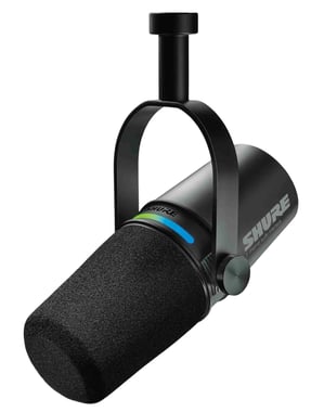 شور MV7i,USB-C / XLR,ميكروفون ديناميكي,أسود