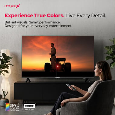 Impex 43" Smart Tv,Full Hd Led,60 Hz,Black,Impex 43 Inch Full Hd Smart Android Led Tv