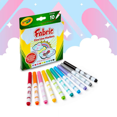 Crayola Fabric Marker,Assorted Color