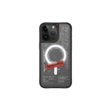 سكينارما iPhone 15 Pro Max,غطاء خلفي للهاتف الذكي,أسود