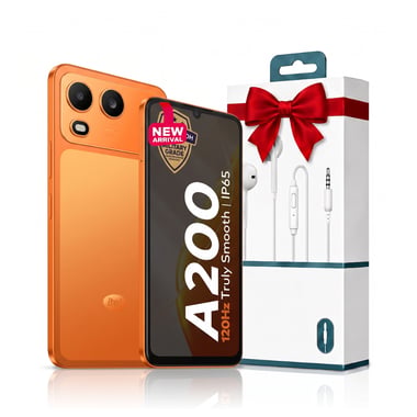 آيتل A200 Dual SIM Comet Orange 3+5GB,128 جيجابايت,3 جيجابايت رام,برتقالي 4G LTE,