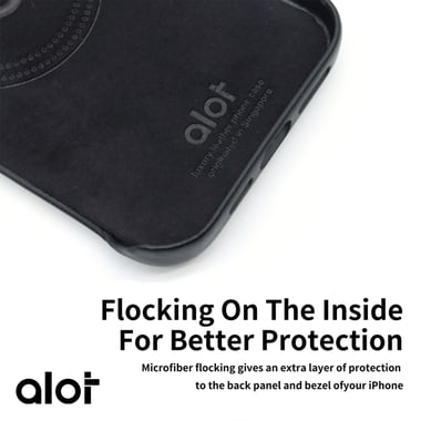 ألوت iPhone 15 Pro Max,غطاء خلفي للهاتف الذكي,أسود
