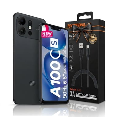 آيتل A100Cs 3+32 Black + EA159,32 جيجابايت,3 جيجابايت رام,أسود 4G LTE,