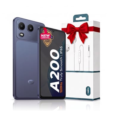 آيتل A200 Dual SIM Nightly Blue 3+5GB,128 جيجابايت,3 جيجابايت رام,الليل الأزرق 4G LTE,