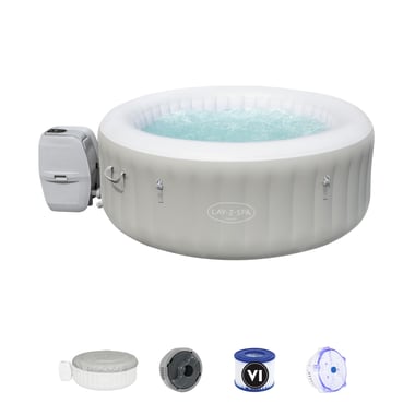 Bestway Above-Ground Pool 180 Cm×180 Cm×66 Cm,4 Person,Grey