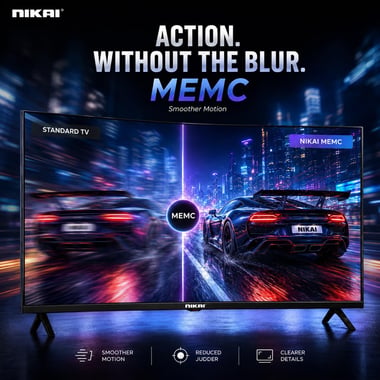 نيكاي 75 بوصة تلفزيون ذكي,دقة 4 كيه كيو ليد,60 Hz,اسود,NIK75MEU4QLED