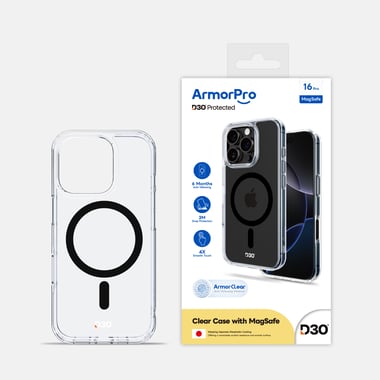 آرمربرو iPhone 16 Pro,غطاء خلفي للهاتف الذكي,شفاف