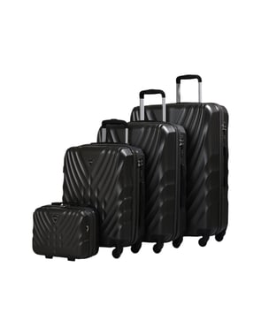 Track Luggage Set (14"/20"/24"/28"),4 Pieces,Grey