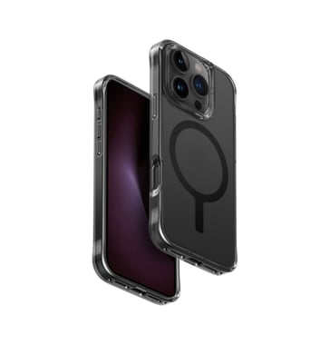 Uniq Iphone 16 Back Cover Mobile Case With Magsafe,Black/Smoke