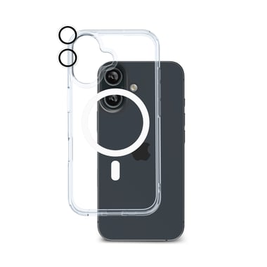 آرمربرو iPhone 16,غطاء خلفي للهاتف الذكي مع ماغ سيف,شفاف