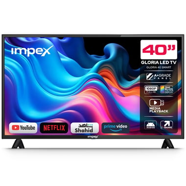 امبيكس 40 بوصة تلفزيون ذكي,دقة كاملة ليد,60 Hz,اسود,Impex 40 Inch Full HD Smart LED TV