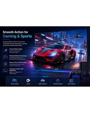 Nikai 50" Smart Tv,4k Led,60 Hz,Black,50qtzn4ksled