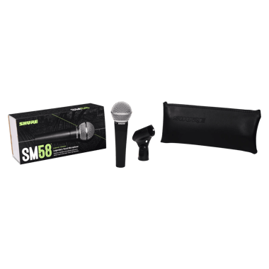 Shure Sm58-S,Usb-C/Xlr Dynamic Microphone,Black