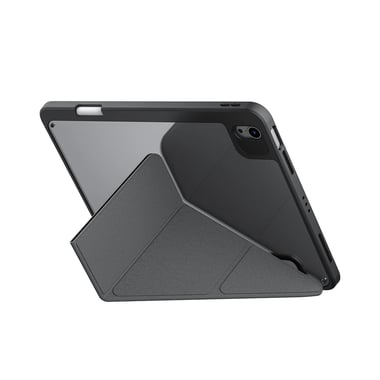 سكينارما iPad Air 11 (6th Gen) حافظة كمبيوتر لوحي فوليو,رمادي ميتاليك/ميتاليك/شفاف