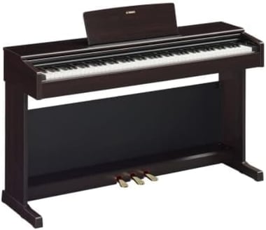 ياماها YDP-145 Rosewood 88 مفتاح بيانو رقمي, متوسط المستوى, للبالغين, بني