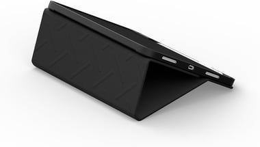 سكينارما iPad 11th Gen (2025) حافظة كمبيوتر لوحي بغطاء خلفي,أسود