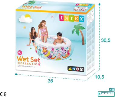 انتيكس حمام سباحة قابل للنفخ 152.00 سم×152.00 سم×56.00 سم,شخصان,متعدد الالوان