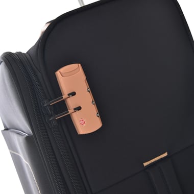 Track Luggage Set Of 3 (20"/24"/28"),3 Pieces,Black