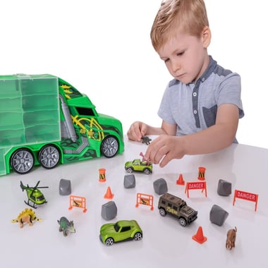 Teamsterz Vehicle & Track Set Truck,3 Years And Above,Multicolor