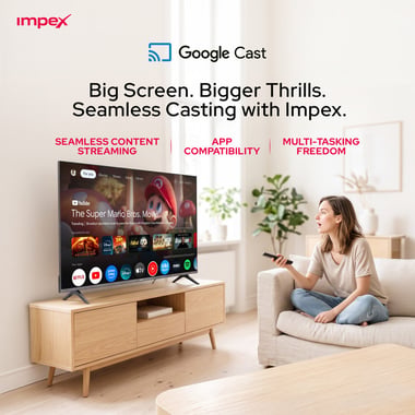 امبيكس 50 بوصة تلفزيون ذكي,دقة كاملة كيو ليد,60 Hz,اسود,50 Inch Google QLED Smart TV Full HD 1080P