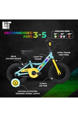 Lit Ufo Kids Bike,Unisex,Multicolor