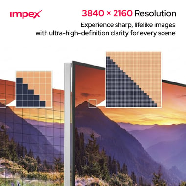 امبيكس 85 بوصة تلفزيون ذكي,دقة 4 كيه كيو ليد,120 Hz,اسود,Impex 85 Inch 4K Ultra HD Smart QLED Google TV