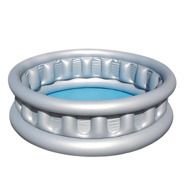 Bestway Inflatable Pool 152 Cm×152 Cm×43 Cm,2 Person,Grey
