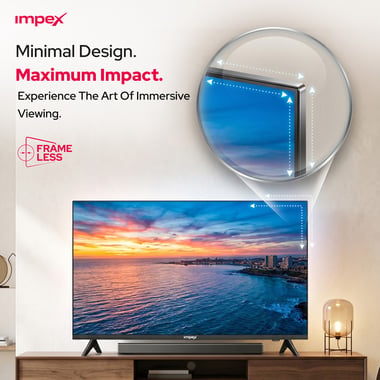 امبيكس 50 بوصة تلفزيون ذكي,دقة 4 كيه ليد,60 Hz,اسود,Impex 50 Inch 4K UHD Smart LED TV