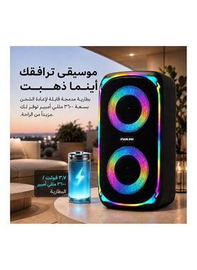 نيكاي مكبر صوت لاسلكي,as per usage,أسود