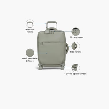 Lipault Cabin Luggage (20"),1 Piece,Green
