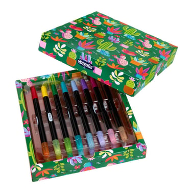 Crayola Brush Pen,Assorted Color,16