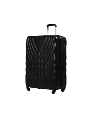 Track Luggage Set Of 4 (12"/20"/24"/28"),4 Pieces,Black