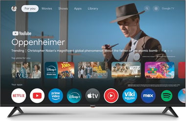 Impex 43" Smart Tv,Full Hd Qled,60 Hz,Black,43-Inch Full Hd Google Qled Tv