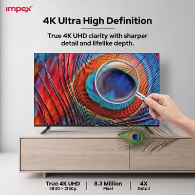 Impex 65" Smart Tv,4k Qd Mini-Led,120 Hz (Dlg),Black,65 Inch Google Tv Qd Mini Led 4k Ultra Hd Smart Tv