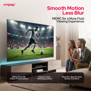 Impex 75" Smart Tv,4k Qd Mini-Led,120 Hz,Black,75qdmini120hz