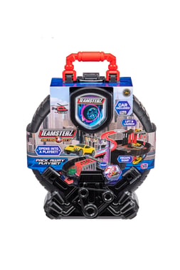 Teamsterz Vehicle & Track Set Car,3 Years And Above,Multicolor