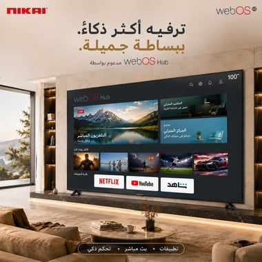 Nikai 100" Smart Tv,Uhd Led,60 Hz,Black,Nik100meu4stn