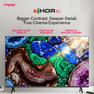 امبيكس 50 بوصة تلفزيون ذكي,دقة كاملة كيو ليد,60 Hz,اسود,50 Inch Google QLED Smart TV Full HD 1080P
