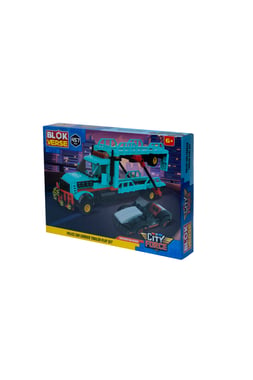 Blokverse Vehicle & Track Set Truck,6 Years And Above,Blue
