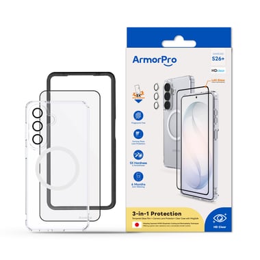 Armorpro Samsung S26+ Back Cover Mobile Case With Magsafe,Clear
