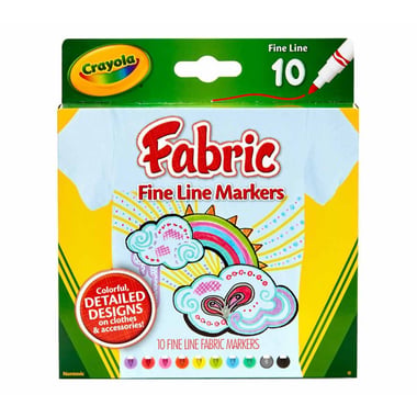 Crayola Fabric Marker,Assorted Color