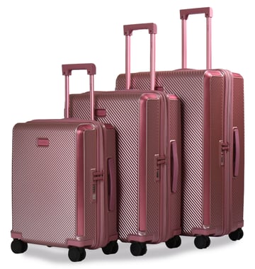 Magellan Luggage Set Of 3 (20"/24"/28"),3 Pieces,Pink