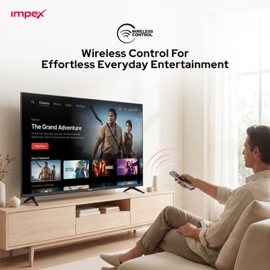 Impex 43" Smart Tv,Full Hd Qled,60 Hz,Black,Wios43q
