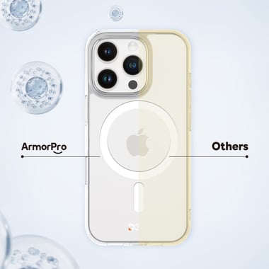 آرمربرو iPhone 16 Pro,غطاء خلفي للهاتف الذكي مع ماغ سيف,شفاف