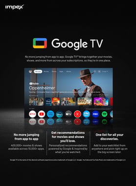 امبيكس 50 بوصة تلفزيون ذكي,دقة 4 كيه كيو ليد,60 Hz,اسود,50-Inch Google QLED TV