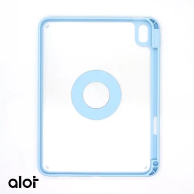 ألوت iPad 10.9 حافظة كمبيوتر لوحي بغطاء خلفي,سماوي