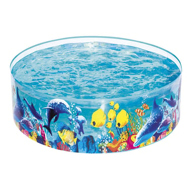 Bestway Above-Ground Pool 186 Cm×186 Cm×38 Cm,3 Person,Multicolor