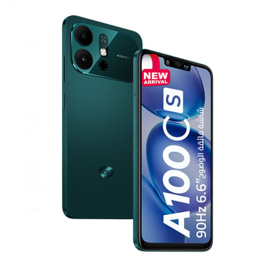 آيتل A100Cs Lake Green 3+5GB,64 جيجابايت,3 جيجابايت رام,أخضر بحري 4G LTE,معالج يوني سوك T606